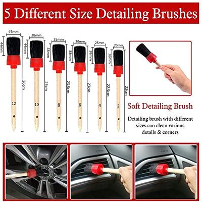 5/ 10pcs Car Detail Brush Kit car detailing brushes set