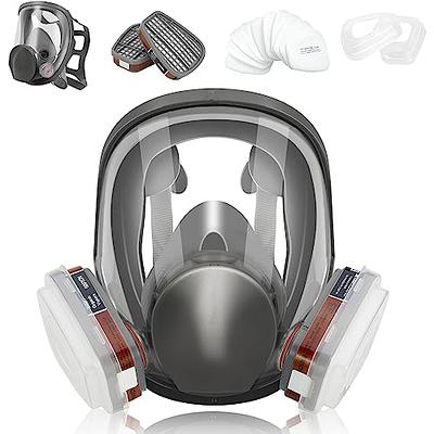 Full Face Respirator Mask with Filters, Full Face Cover, Wide Field of View  & Eye Protection Gas Cover, Organic Vapor Dust Mark for Painting, Welding,  Polishing, Woodworking, Sanding, Car Spraying - Yahoo