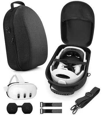  Syntech Large Hard Carrying Case Compatible with Oculus/Meta  Quest 3, Quest 2/Pro Accessories PICO4 VR Headset with Elite Strap, Touch  Controllers and Others, High Capacity for Storage, Travel (Black) : Video
