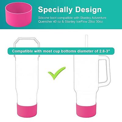 Uvafly Silicone Boot for Stanley, Cup Bottom Protector Sleeve Accessories  for Stanley Quencher H2.0 FlowState Tumbler 40oz / Stanley Adventure  Quencher Tumbler 40oz (Gray) - Yahoo Shopping