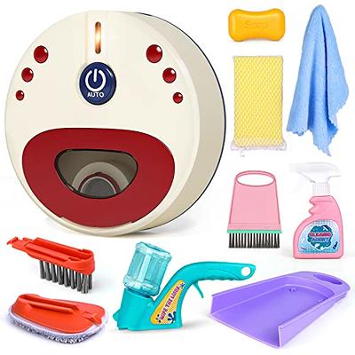 Children Pretend Play House Cleaning Toy Set With Cleaning Cart, Broom,  Dustpan, Brush, Detergent, Suitable For Boys And Girls Birthday Present