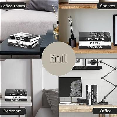 3 Decorative Books for Home Decor with Blank Pages, Coffee Table