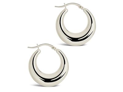 IDJEOABL Sterling Silver Hoop Earrings for Women Trendy Silver