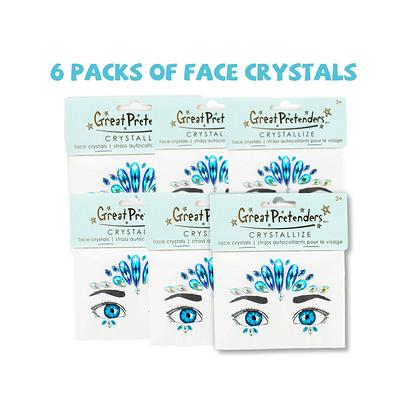 6 Face Crystals For Kids, Gems, 3D Stickers, Face Crystals, Rhinestone  Mermaid - Yahoo Shopping