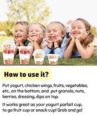  Youngever 7 Sets Plastic Kids Cups with Lids and