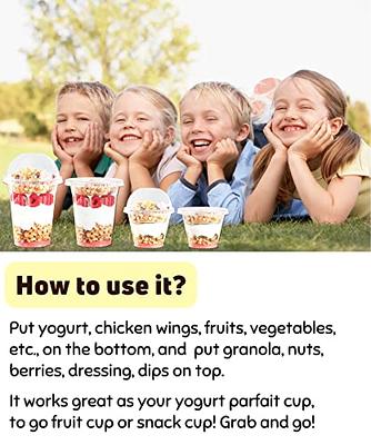 Youngever 7 Sets Plastic Kids Cups with Lids and Straws, 7