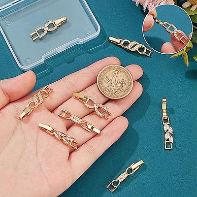 2pcs Magnetic Necklace Layering Clasps, Gold and Silver Plated Magnetic Necklace Clasps, Jewelry Separators for Stackable Necklaces and Chains
