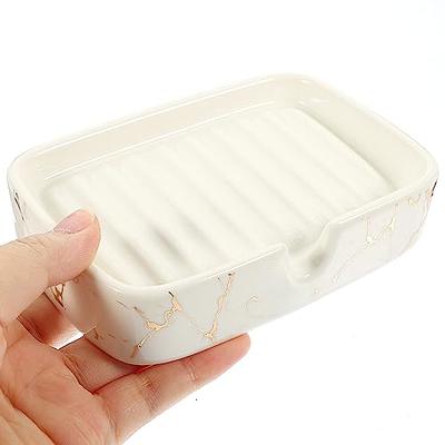 FeiraDeVaidade Soap Dish With Drain Soap Tray Container Box Case