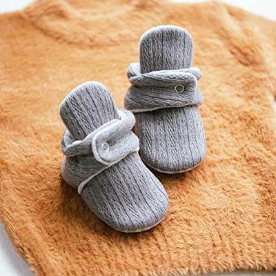 Sawimlgy Baby Boy Girl Cotton Booties Non Skid Grippers Soft Sole Socks  Warm Winter Toddler Infant Stay On Slippers Newborn Cozy Crib Shoes - Yahoo  Shopping