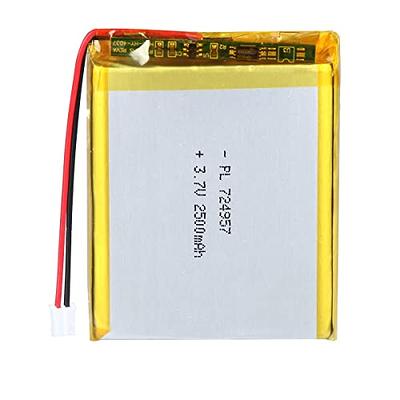 YDL 3.7V 1000mAh 102050 Lipo Battery Rechargeable Lithium  Polymer ion Battery Pack with PH2.0mm JST Connector : Health & Household