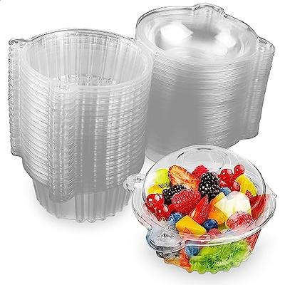 Stock Your Home 20 oz Dessert Cups With Dome Lids (50 Pack) - Plastic