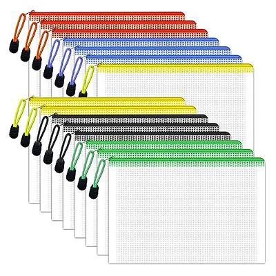 EOOUT 42pcs Mesh Zipper Pouch Zipper Bags, 14 Colors Large Storage Bags for  Organizing, A4 Size Puzzle Bag Zipper File Bags for School Board Games and