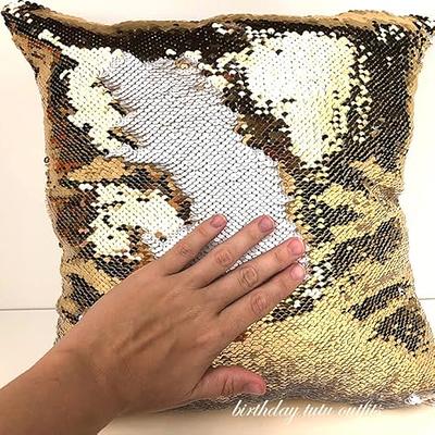 Custom Photo Sequin Pillows, 16x16 Sequin Pillow, Gift | Custom Photo Gifts | Magic Pillows