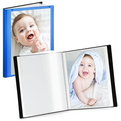 2 Pack 4x6Photo Sleeves,Photo Flip Book for 100 4x6Pictures,Photo Album  Refills,Photo Sleeve Inserts for Ring Binder,Card Photo Sleeve Mini Photo