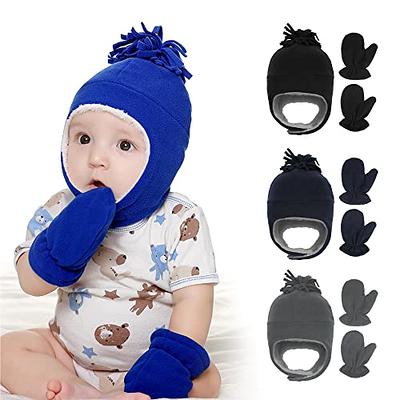  Beanie hat for Girls, Baby Toddler Kids Boy Girl Knitted  Crochet Rabbit Ear Beanie Winter Warm Hat Cap Black: Clothing, Shoes &  Jewelry