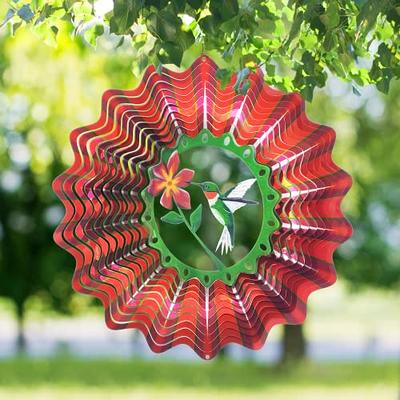 10 Inches 3D Spirlal Metal Aluminum Wind Spinners Sublimation