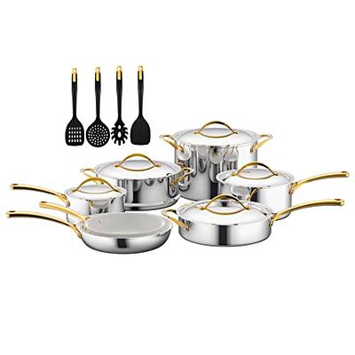 Magma A10-366-2 10pc Stainless Steel Nesting Cookware Non-Stick