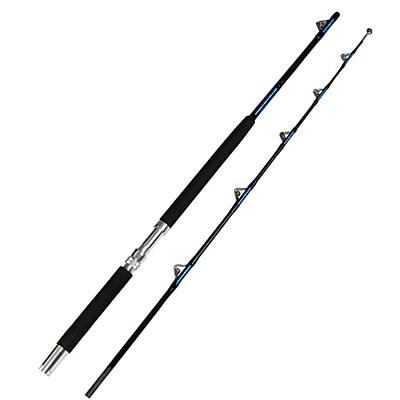 Fiblink Saltwater Offshore Heavy Trolling Fishing Rod Big Game Conventional  Boat Fishing Roller Rod Pole with All Roller Guides (2-Piece,7-Feet  6-Inch,30-50lb) - Yahoo Shopping