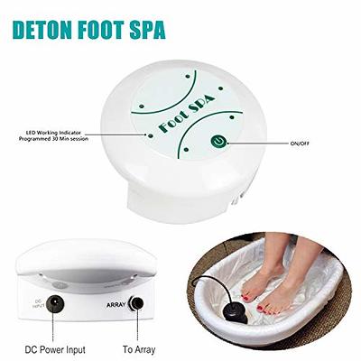 Portable Ionic Bath Spa Ion Foot Detox Machine With Tub & pack of