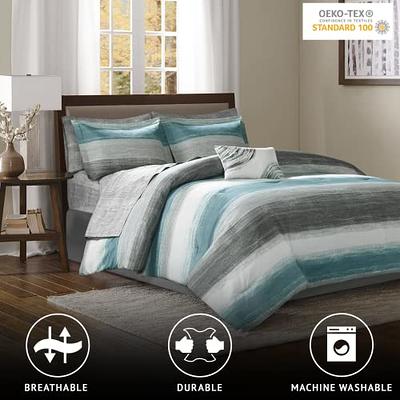 StyleWell Lane Medallion Full/Queen Bed in a Bag Comforter Set with Sheets  and Decorative Pillows YSH-HW-831-1 - The Home Depot