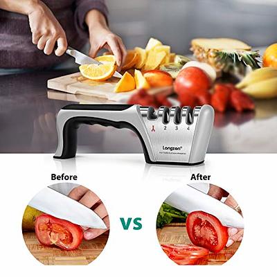  Premium Knife Sharpeners, 4-in-1 [4 stage] Sharpening