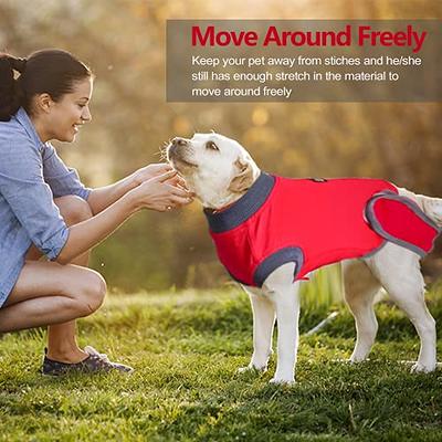 Dog Recovery Suit Body Suit After Surgery Dog Onesie Cone Alternative Spay  Neuter Suit Surgical Recovery Suit for Female Male Dogs Red L