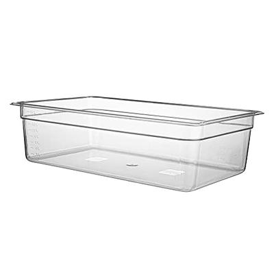 Met Lux 2 qt Square Clear Plastic Food Storage Container - with