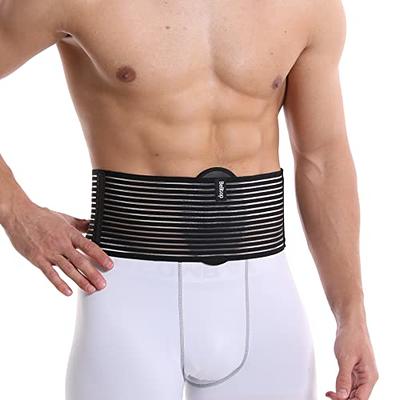 Umbilical Hernia Belt for men (premium compression pad). Umbilical