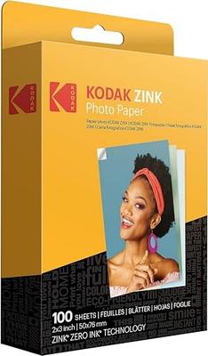 Kodak Printomatic Instant Camera (Yellow) Bundle, 20 Pack Zink