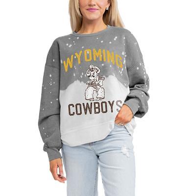 Women's Gameday Couture Gray Wyoming Cowboys Twice As Nice Faded Crewneck  Sweatshirt - Yahoo Shopping