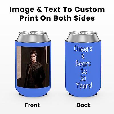 Custom Can Sleeve Beer Coolers Bulk Personalized Can Cooler With Photo Logo  Customized Insulated Beverage Bottle Holder for Party Weddings Fishing