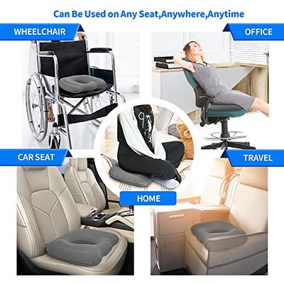 Inflatable Seat Cushion, Butt Lift Pillows for Home Car Office Chair  Wheelchair, Chair Cushion Relieves Tailbone Back Coccyx Hemorrhoid Sciatica  Pain