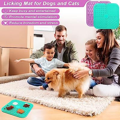 MateeyLife Large Lick Mat for Dogs & Cats with Suction Cups, Lick matts for  Large Dogs Anxiety Relief, Cat Peanut Butter Lick Pad, Dog Enrichment Toys