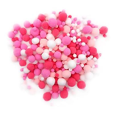 Fifty 15mm Red and Silver Valentines Day or Christmas Tinsel Mochi Balls, Pom  Poms, for Crafts and Slimes 