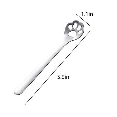 3pcs Cute Cat Paw Ceramic Cutlery Set Stainless Steel Tableware