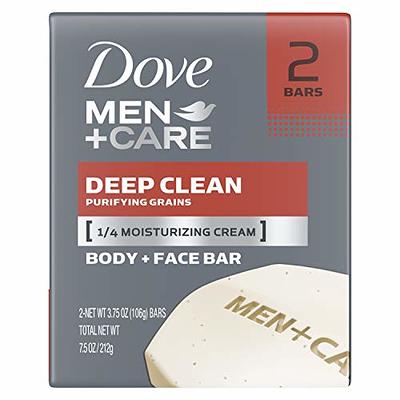 Dove Men+Care Body and Face Bar, Deep Clean, Classic Scent - 8 pack, 4 oz bars