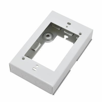 Wiremold 500 Series Metal Surface Raceway Duplex Receptacle Kit, Ivory