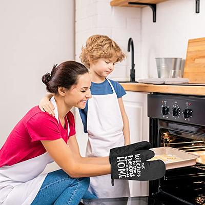 Extra Long Oven Mitts and Pot Holders Sets, RORECAY Heat Resistant