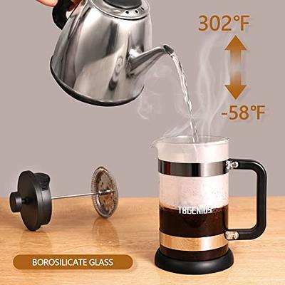 600ML Coffee Pot Stainless Steel Milk and Coffee Warmer