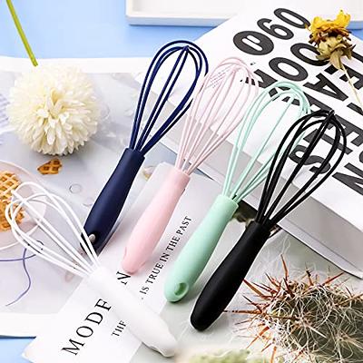 Walfos Silicone Whisk Stainless Steel Wire Whisk - Heat Resistant Kitchen  Whisks For Non-Stick Egg Foamer Stirrer Kitchen Tool