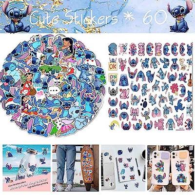 EMISOO Stitch Merchandise Stuff Gift Set, Stitch Cartoon Anime Drawstring  Bag, Keychain, Keychain Lanyard, Purse, Bracelets, Sticker, Button Pins  (Black B) - Yahoo Shopping