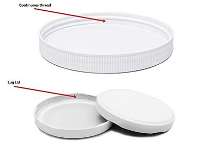 Made in USA White Polyethylene Spillproof Container