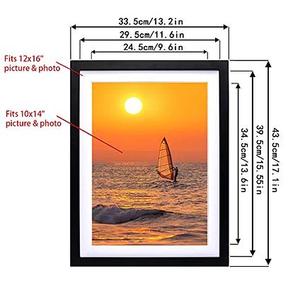 12X16 Inch Diamond Painting Picture Frames, Compatible with 30X40 Cm  without Mat