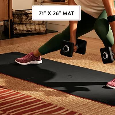 Peloton Reversible Workout Mat  71” x 26” with 5 mm Thickness, Premium  Heavy-Duty Floor & Yoga Mat, Tear & Scratch Resistant,Black, Red - Yahoo  Shopping