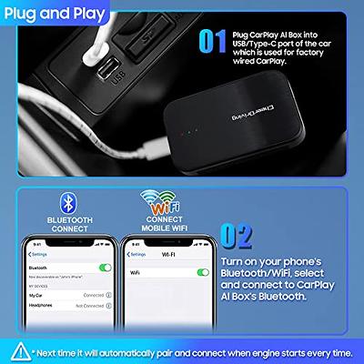 2023 CarPlay Ai Box Mini TV Box New Wireless CarPlay Adapter Wireless  Android Auto Dongle with