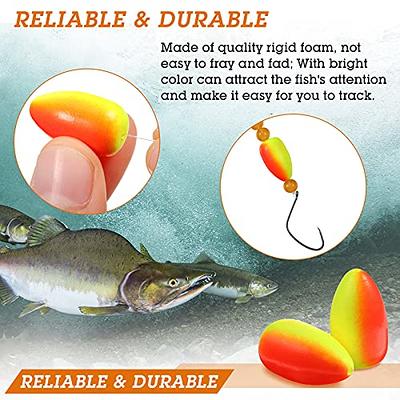 Skylety 60 Pieces Foam Floats Bullet Fishing Foam Snell Floats Fishing Rig  Floats Spinner Rig Floats Pompano Rigs Floats Oval Fly Fishing Strike  Indicators for Trout Catfish Walleye (Red Yellow) - Yahoo Shopping