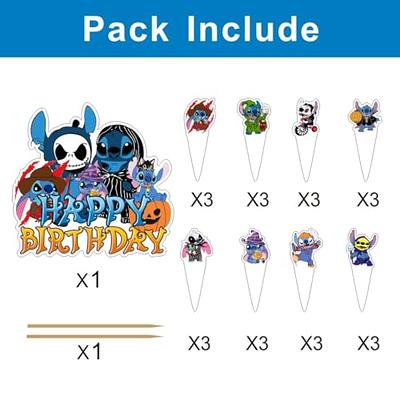 25pcs Stitch Halloween Cake Topper and Cupcake Toppers Set, Stitch  Halloween Birthday Party Supplies for Halloween Party Decorations - Yahoo  Shopping