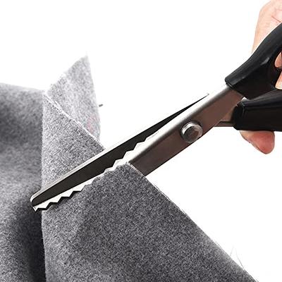 3/5/7mm Fabric Dressmaking Scalloped Edge Pinking Shears Scissors