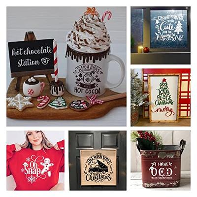 8.5 X 11 Coffee Reusable Self- Adhesive Silk Screen Stencils Transfer,  Home Decoration T-Shirt Bag Craft Chalk Stencils