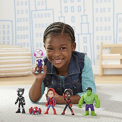 Marvel Spidey and His Amazing Friends Hero Reveal Figure 2-Pack, Mask Flip  Feature, Spidey and Trace-E, Ages 3 And Up - Marvel